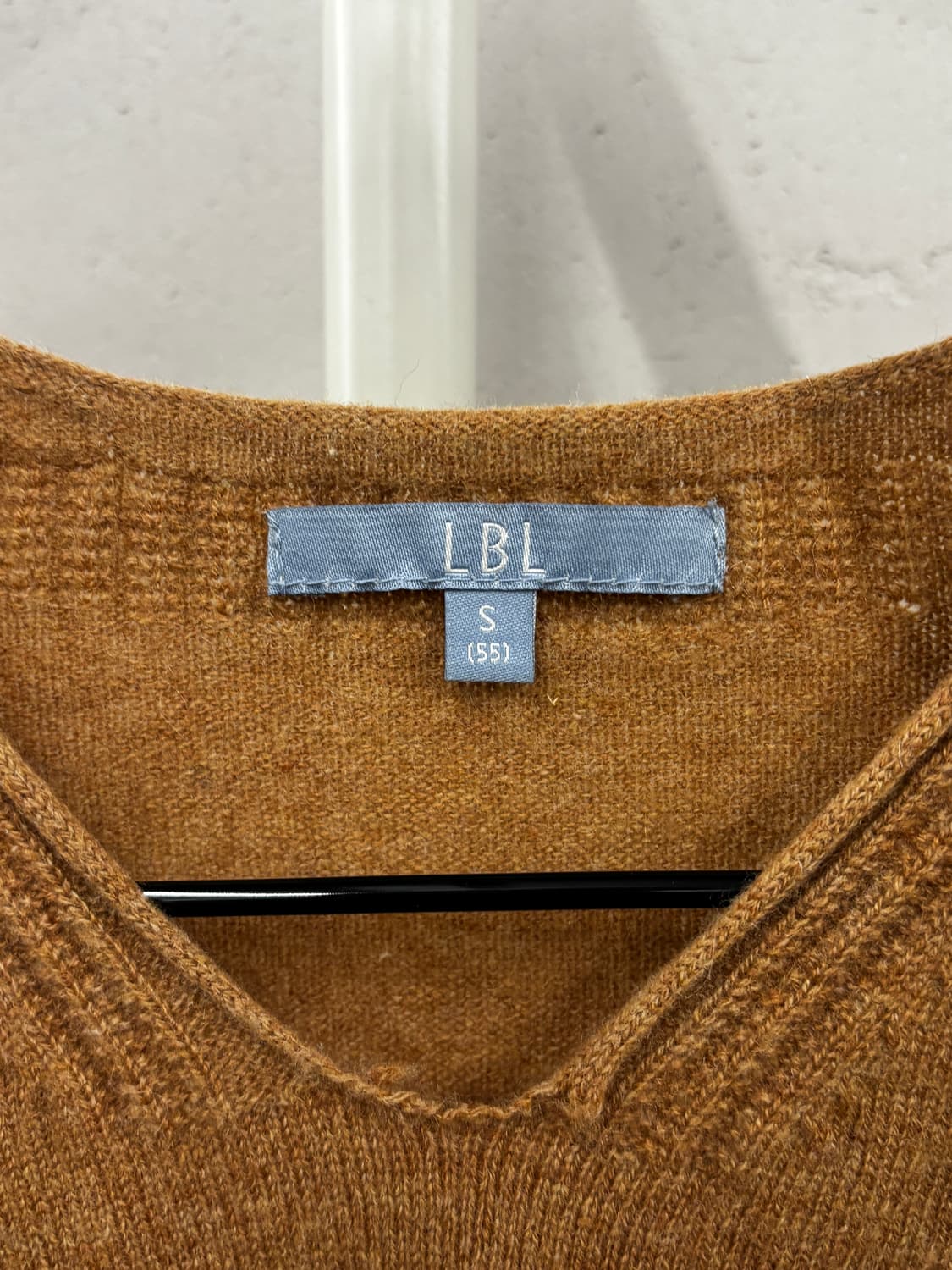 LBL 브이넥 캐시미어 브라운 스웨터 S 상품이미지4