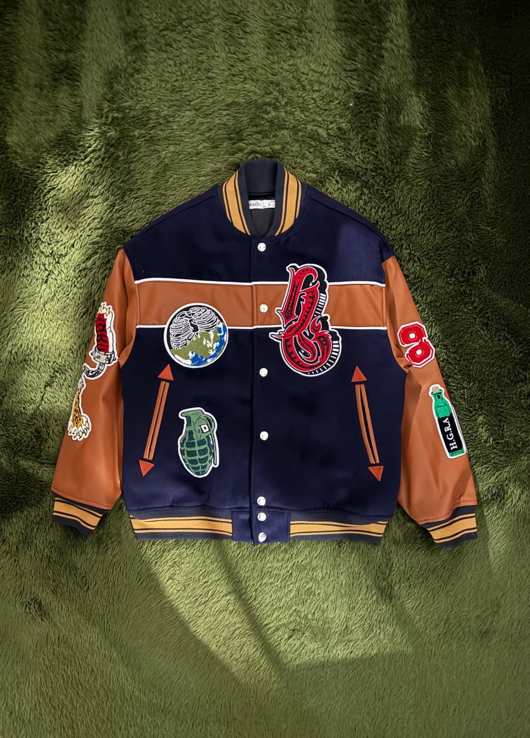 [1] High Gate Japan 하이게이트 패치워크 바시티 자켓 상품이미지1