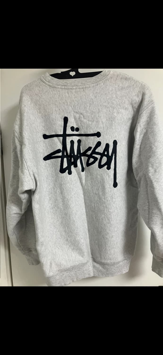 스투시 맨투맨 회색 S 상품이미지2