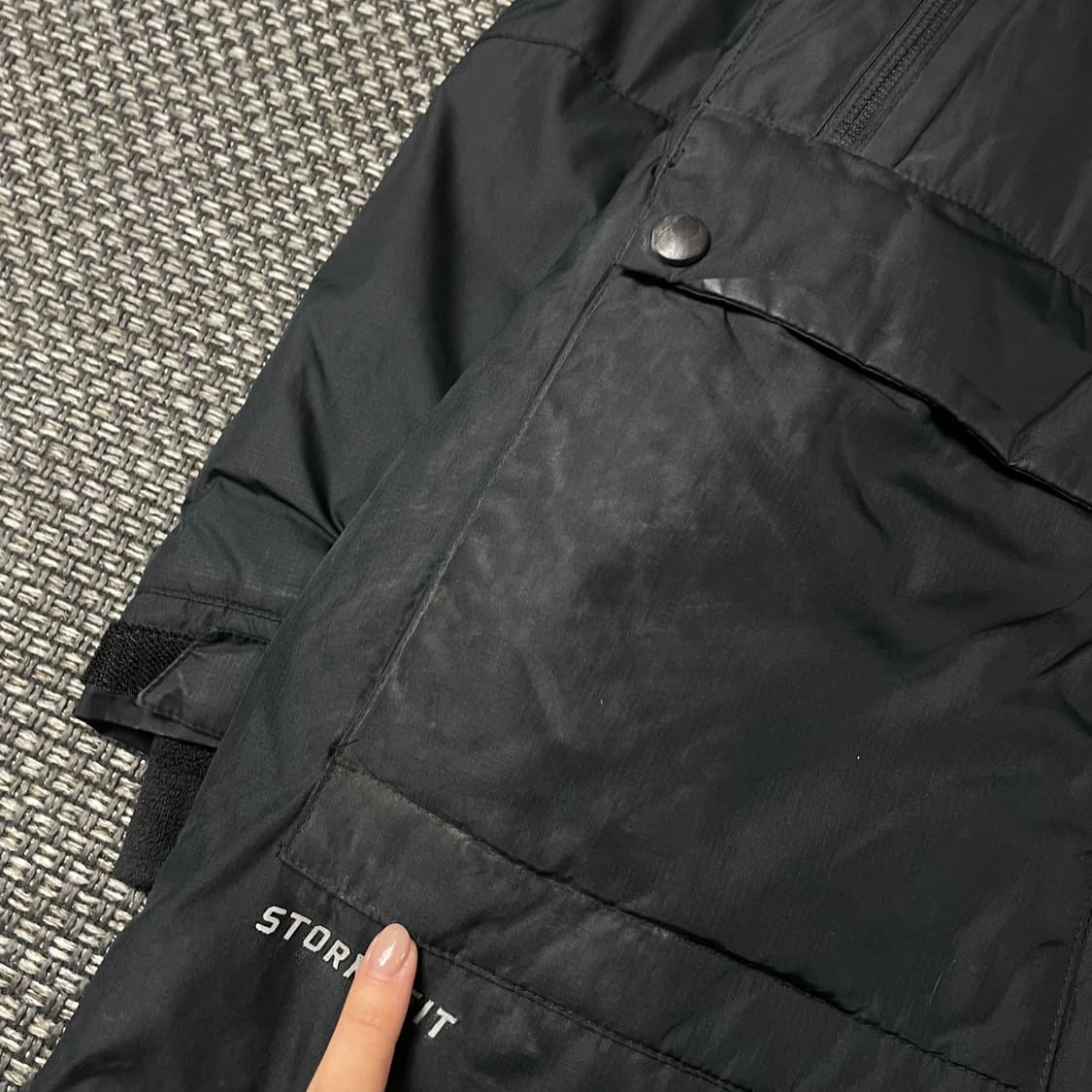 나이키 블랙 스우시 스쿼드 스톰핏 롱패딩 상품이미지5