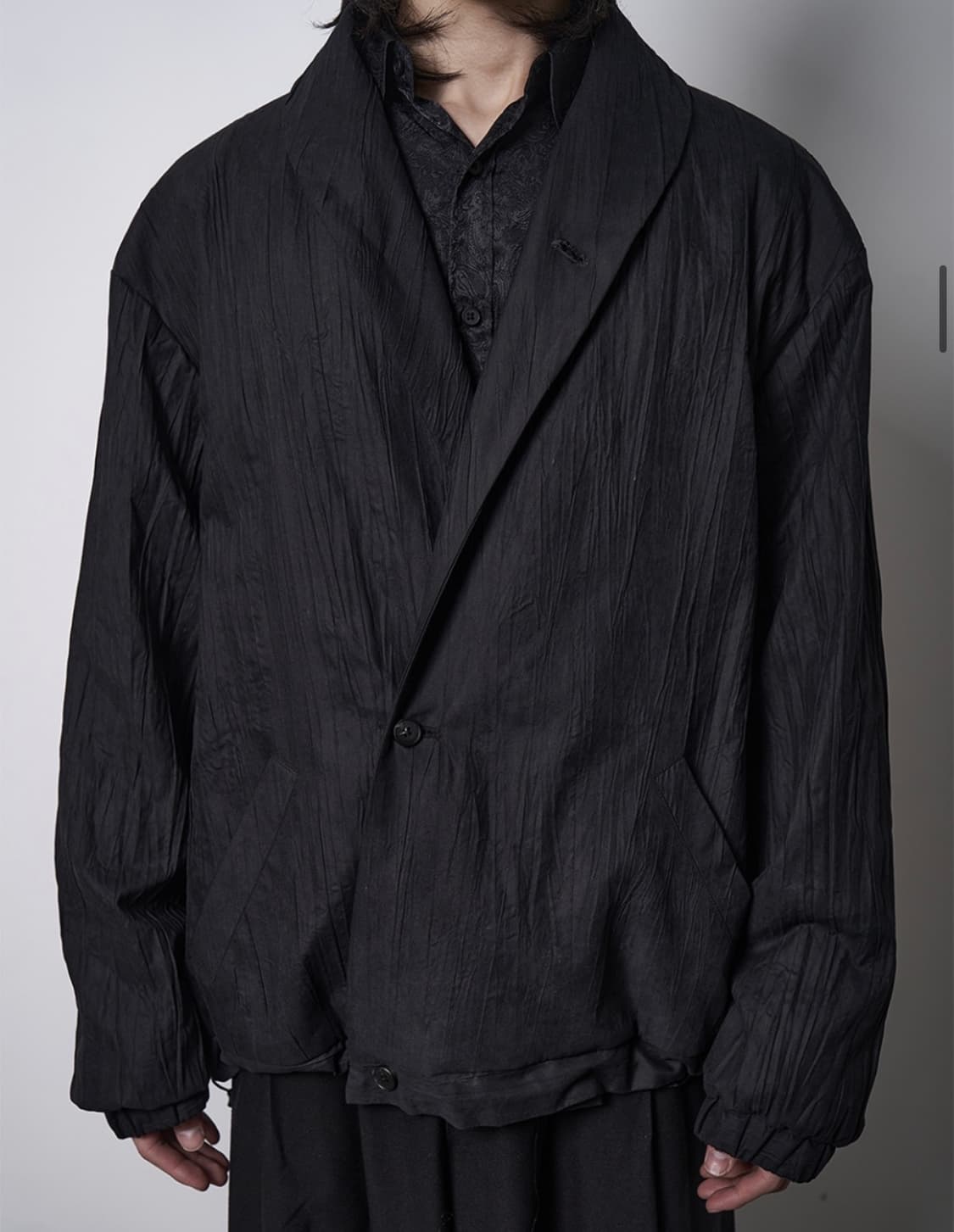 음양 Vertical pleated shawl collar jacket 상품이미지2