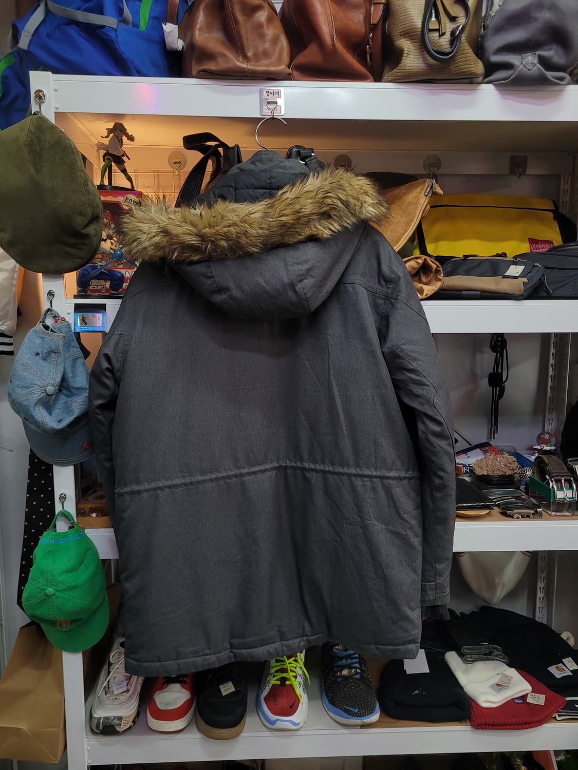 Columbia 컬럼비아 후드 패딩 오리털 (퍼 탈부착) 상품이미지2