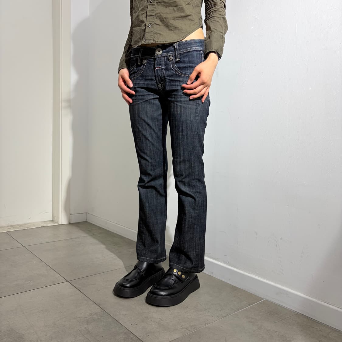 00s 마리떼 프랑소와 저버 부츠컷 데님 팬츠 상품이미지1