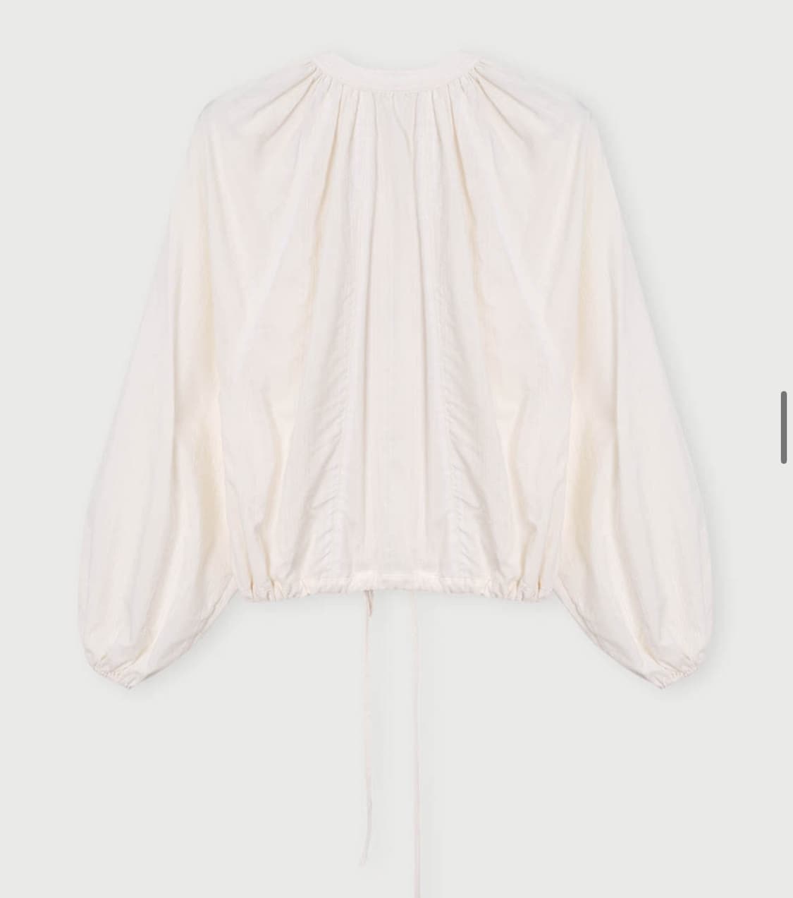 에토스 SHIRRING ZIPPER BLOUSE 상품이미지2