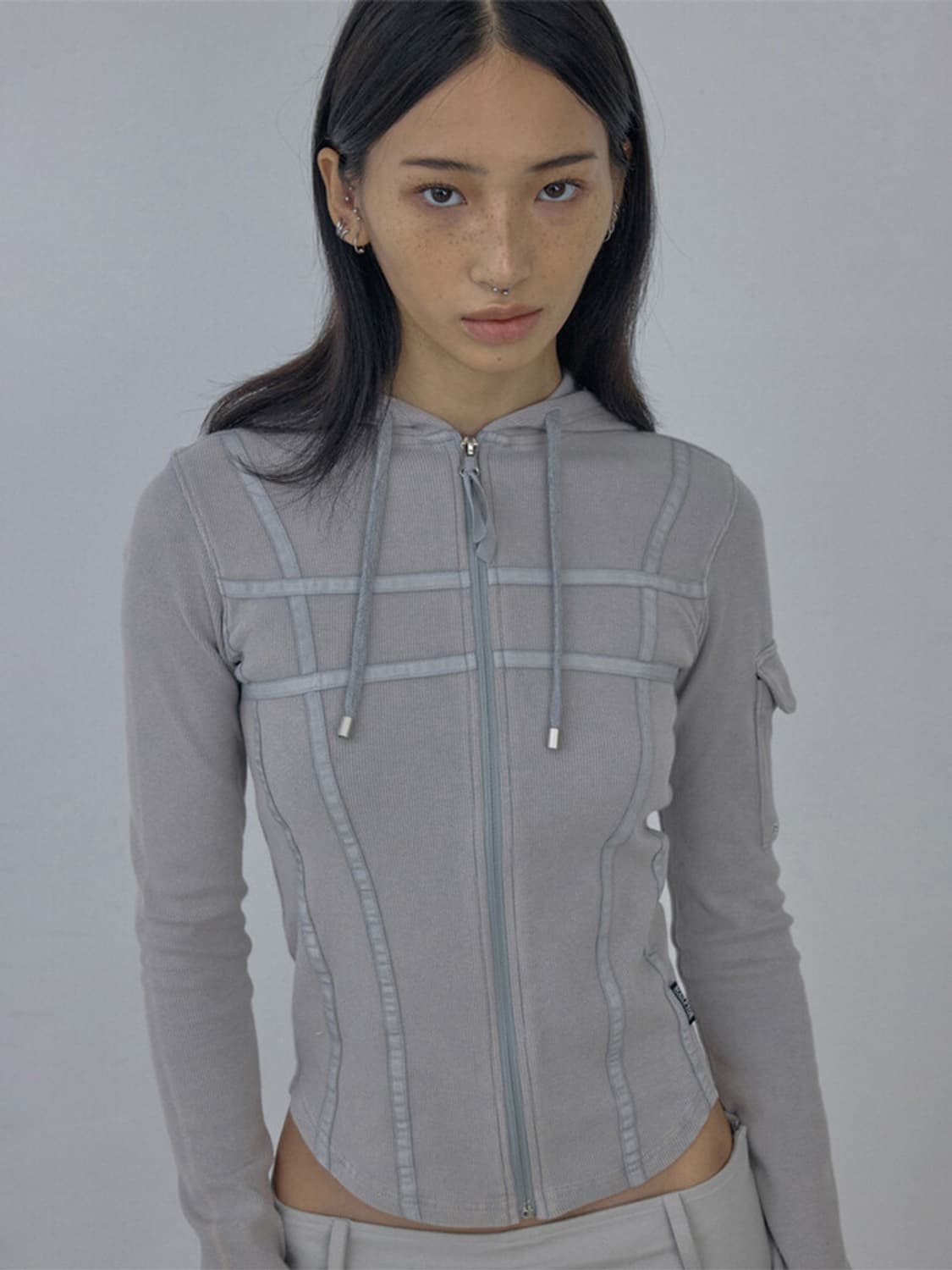 [S] 스컬프터 워시드 본디지 후디 워시드 세이지 상품이미지1