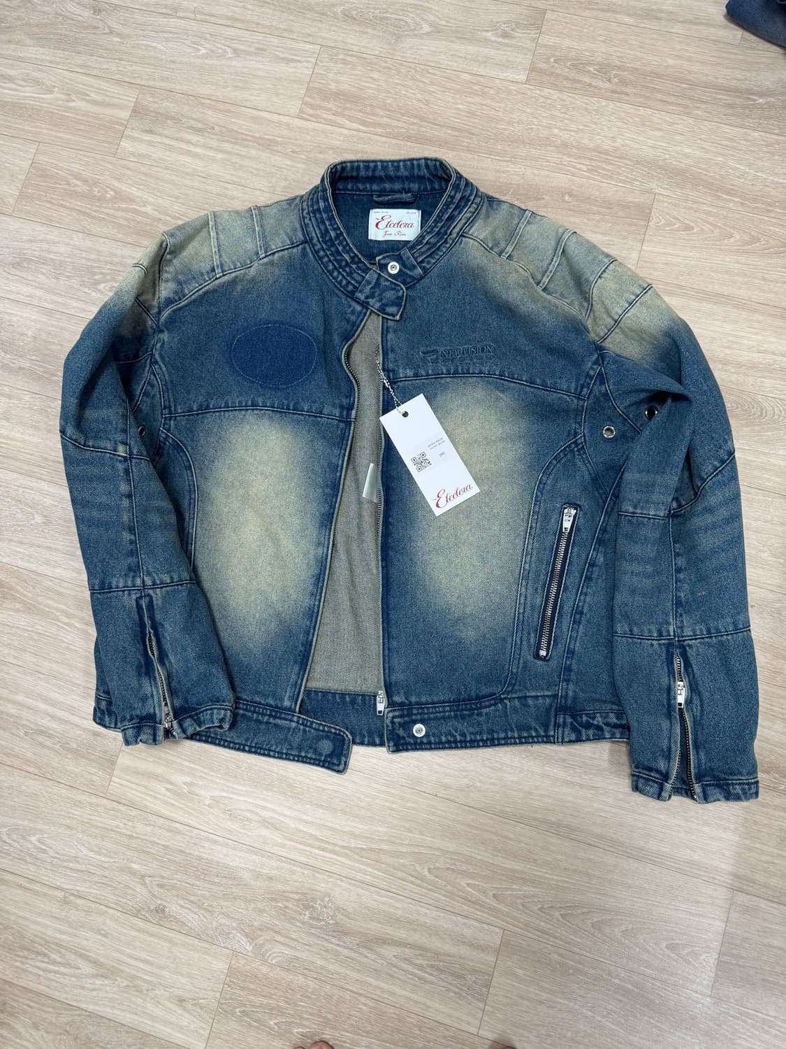ETCE 이티씨이 데님 레이서 자켓 M 상품이미지5