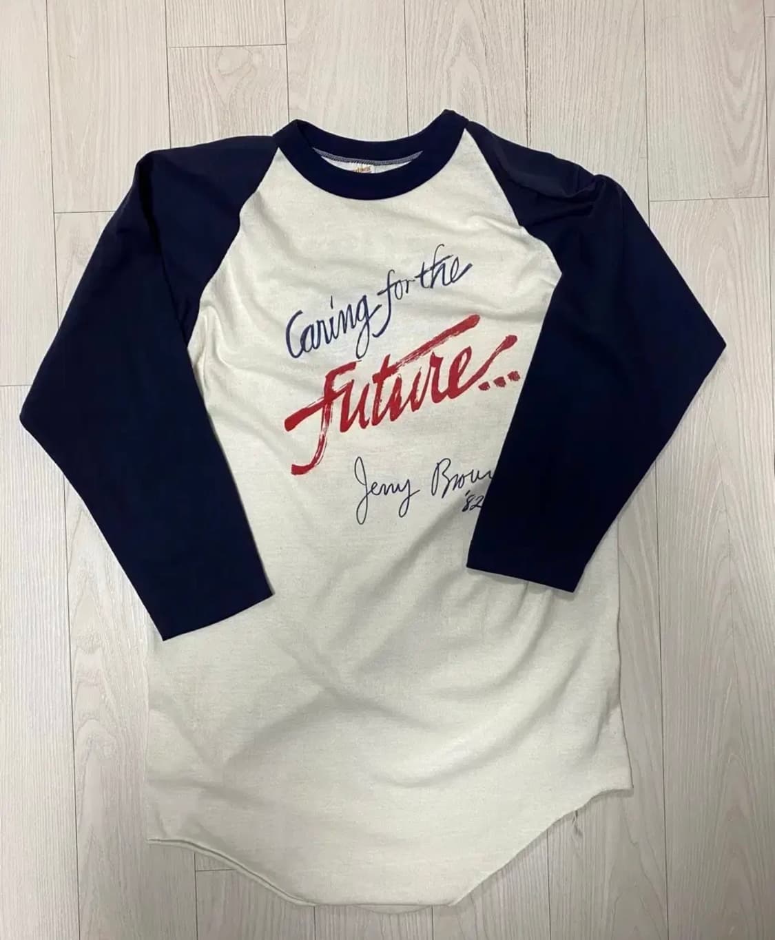(L) 80s USA제 빈티지 sportswear 래글런 7부 스포츠웨어 상품이미지1