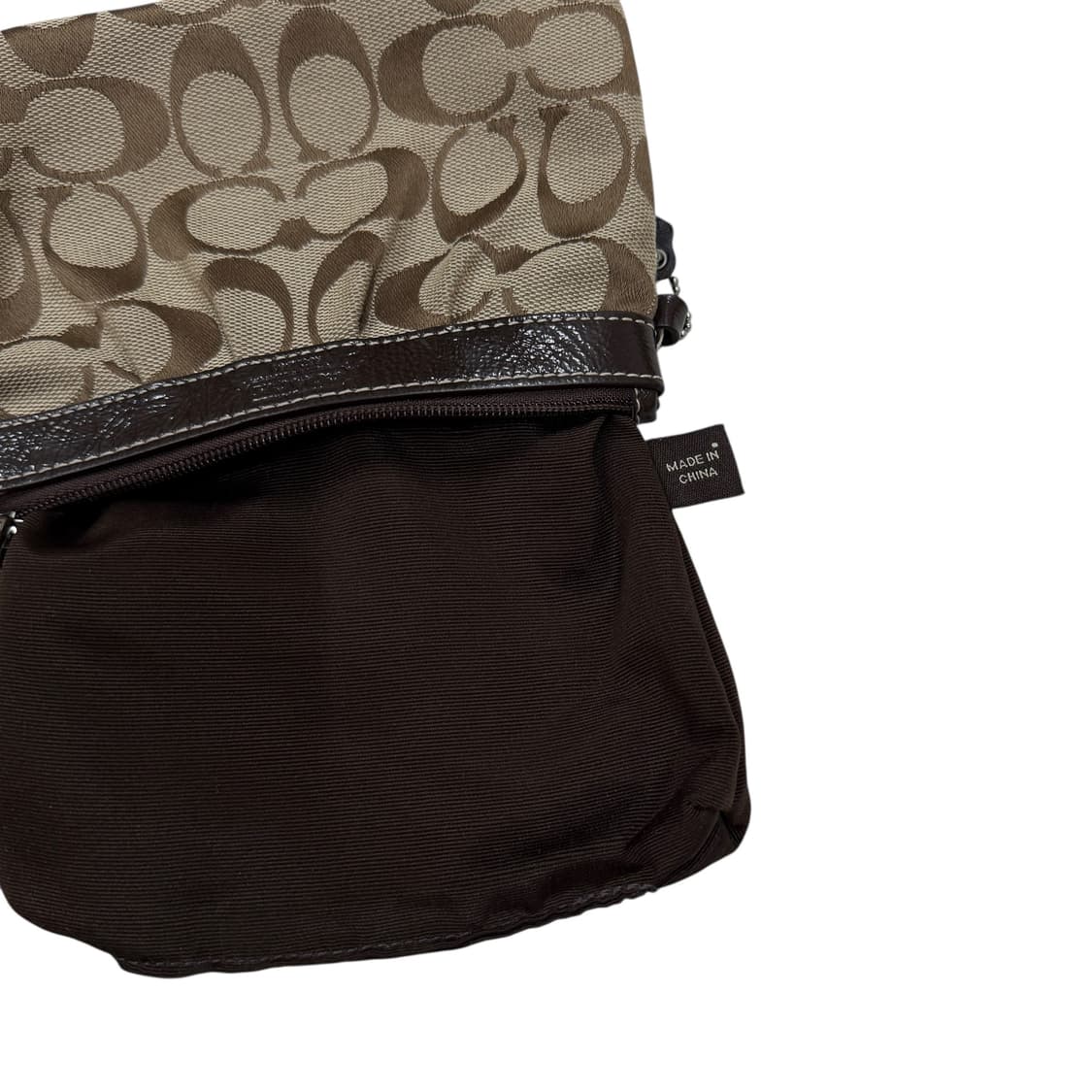 코치 빈티지 시그니처 로고 Y2K 파우치 가방 브라운 상품이미지3