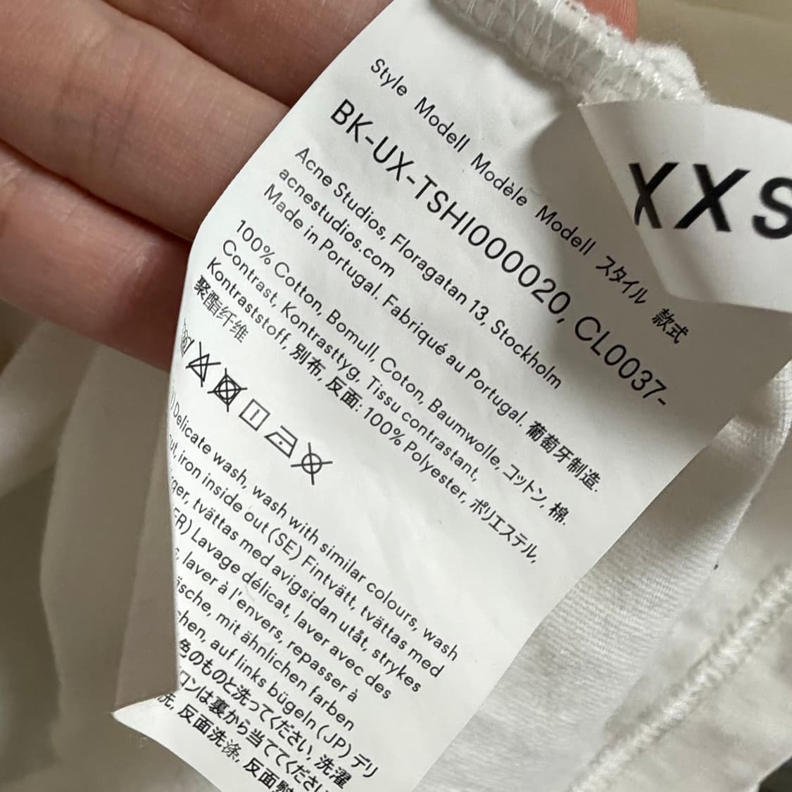 아크네 스튜디오 X 스타터 긴팔 티셔츠 화이트 상품이미지6