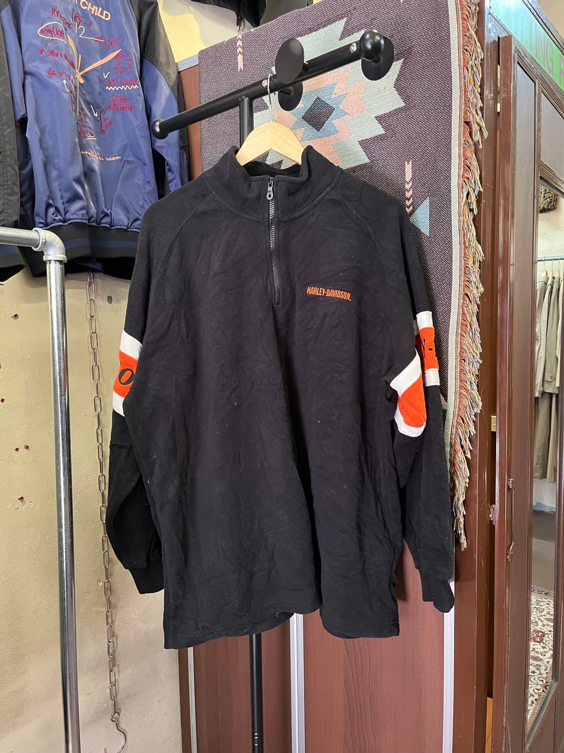 할리데이비슨 플리스 하프집업 #csz613 상품이미지1