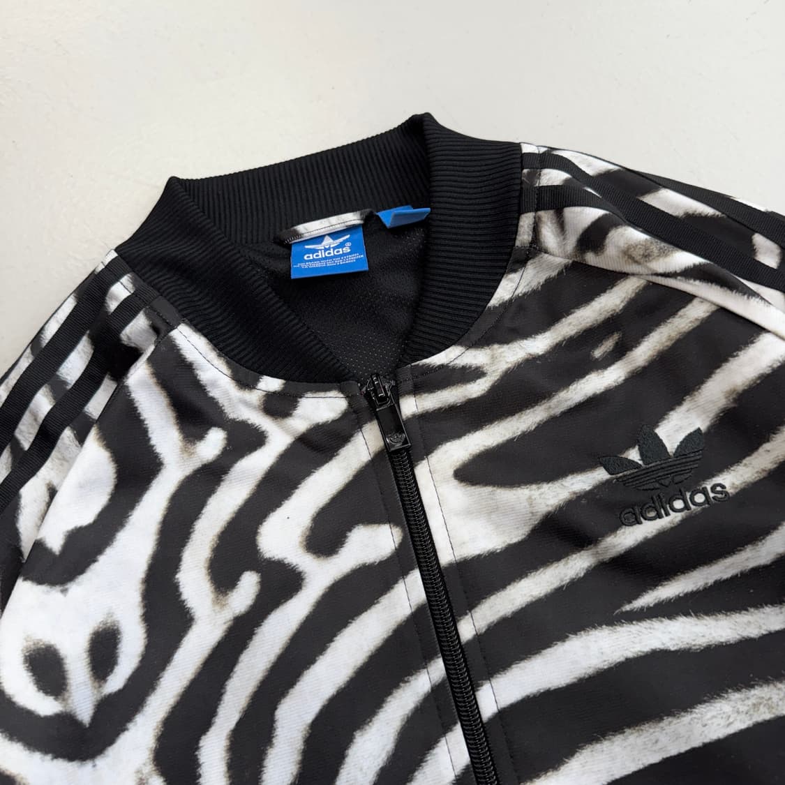 아디다스 지브라 빅로고 파이어버드 슈퍼스타 트랙탑 져지 상품이미지4