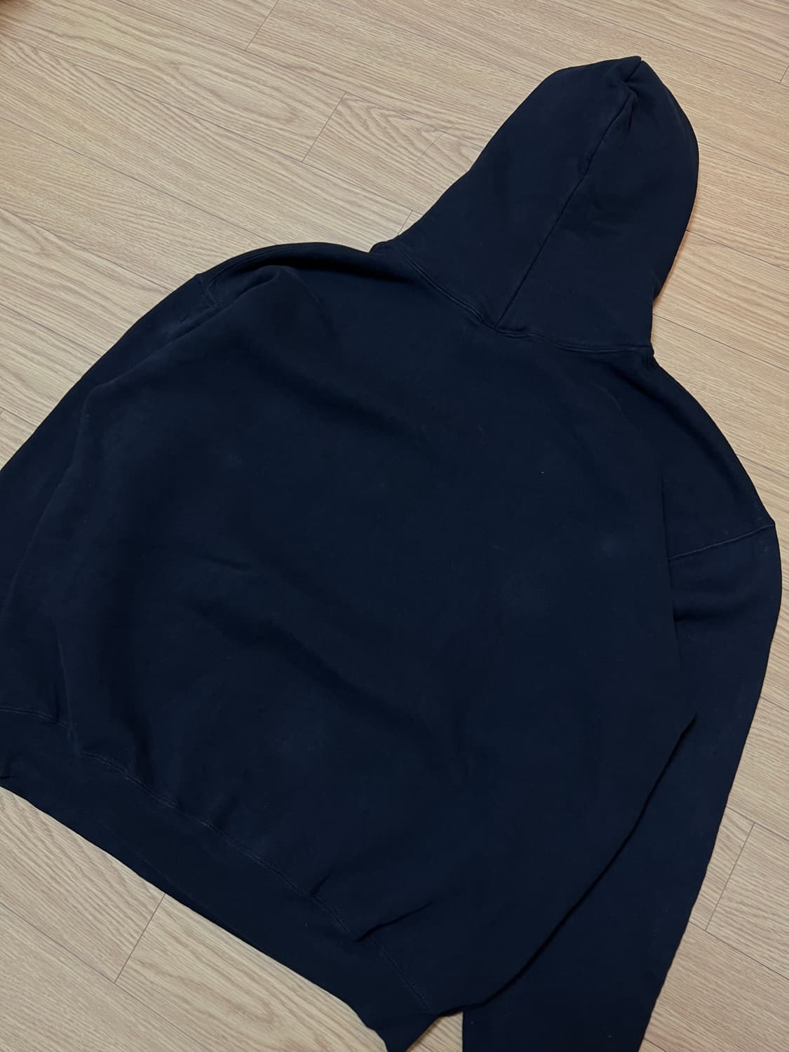 90s USA 러셀 빈티지 후드 블랙 XL 상품이미지6