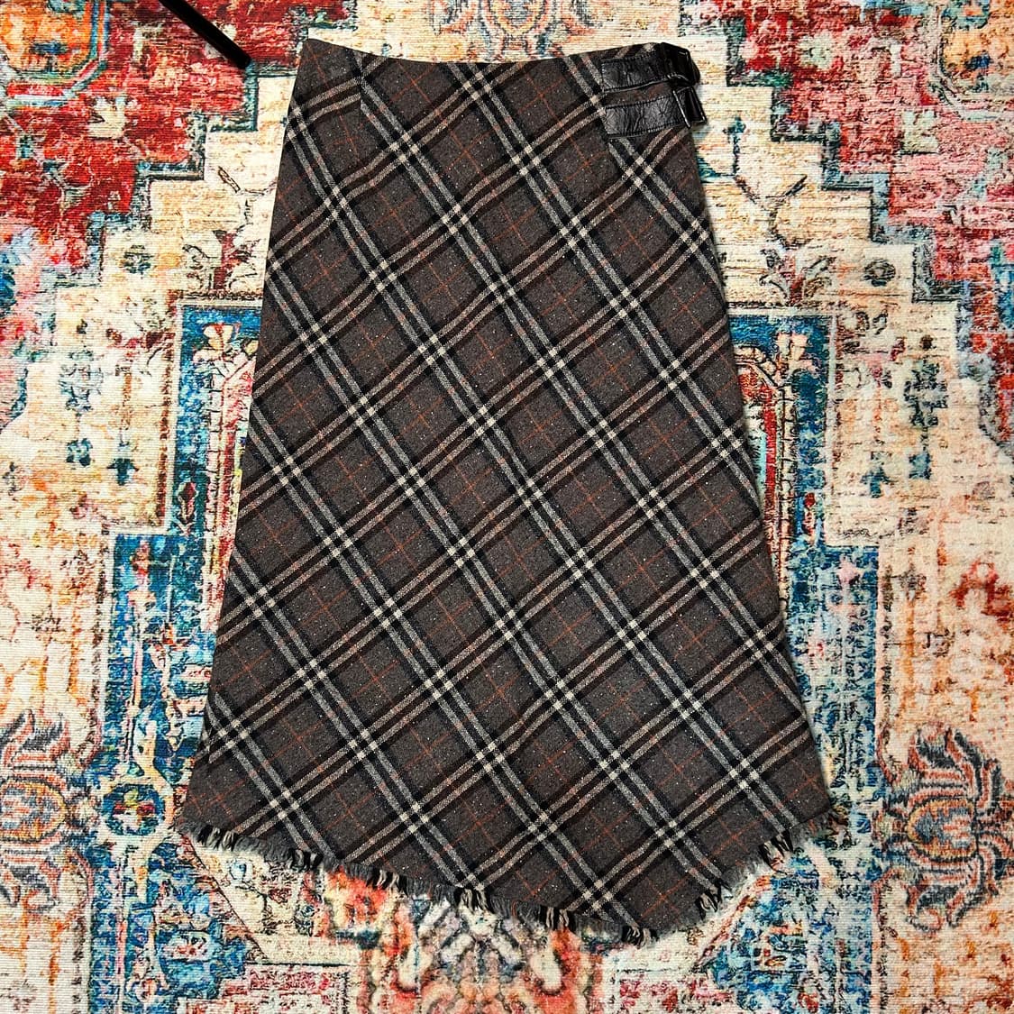 [26] 버버리 노바체크 울 롱 스커트 상품이미지1