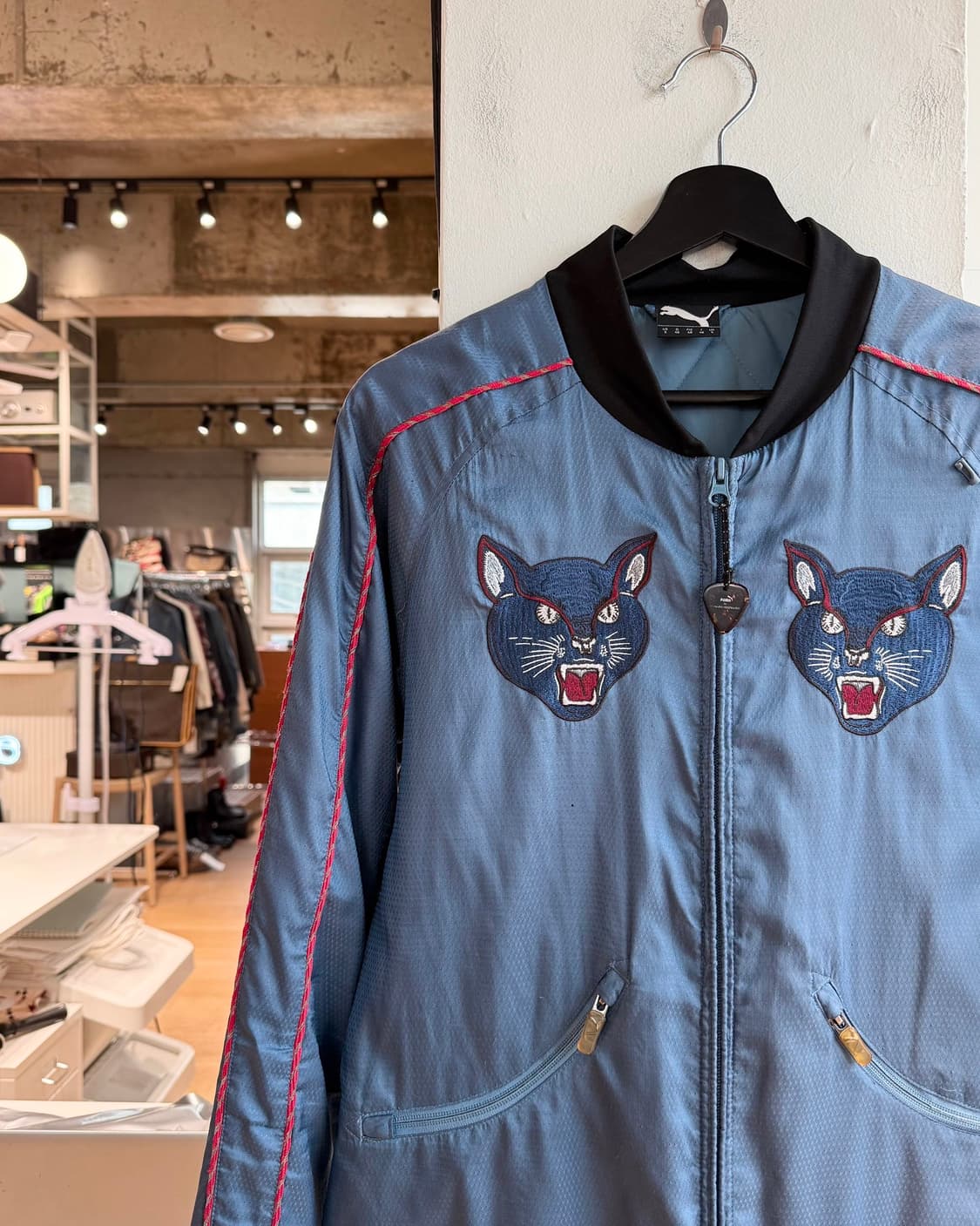 푸마 x 미하라 야스히로 블루 자수 수베니어 자켓  상품이미지4