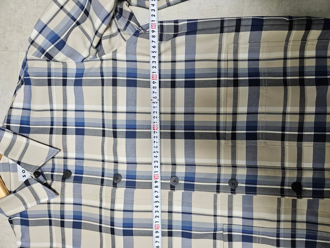 솔리드옴므 체크 셔츠 자켓 46 상품이미지5