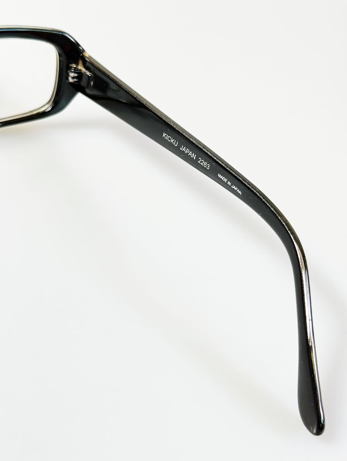 90s KICKU JAPAN 뿔테 셀룰로이드 스퀘어 빈티지 안경 상품이미지6