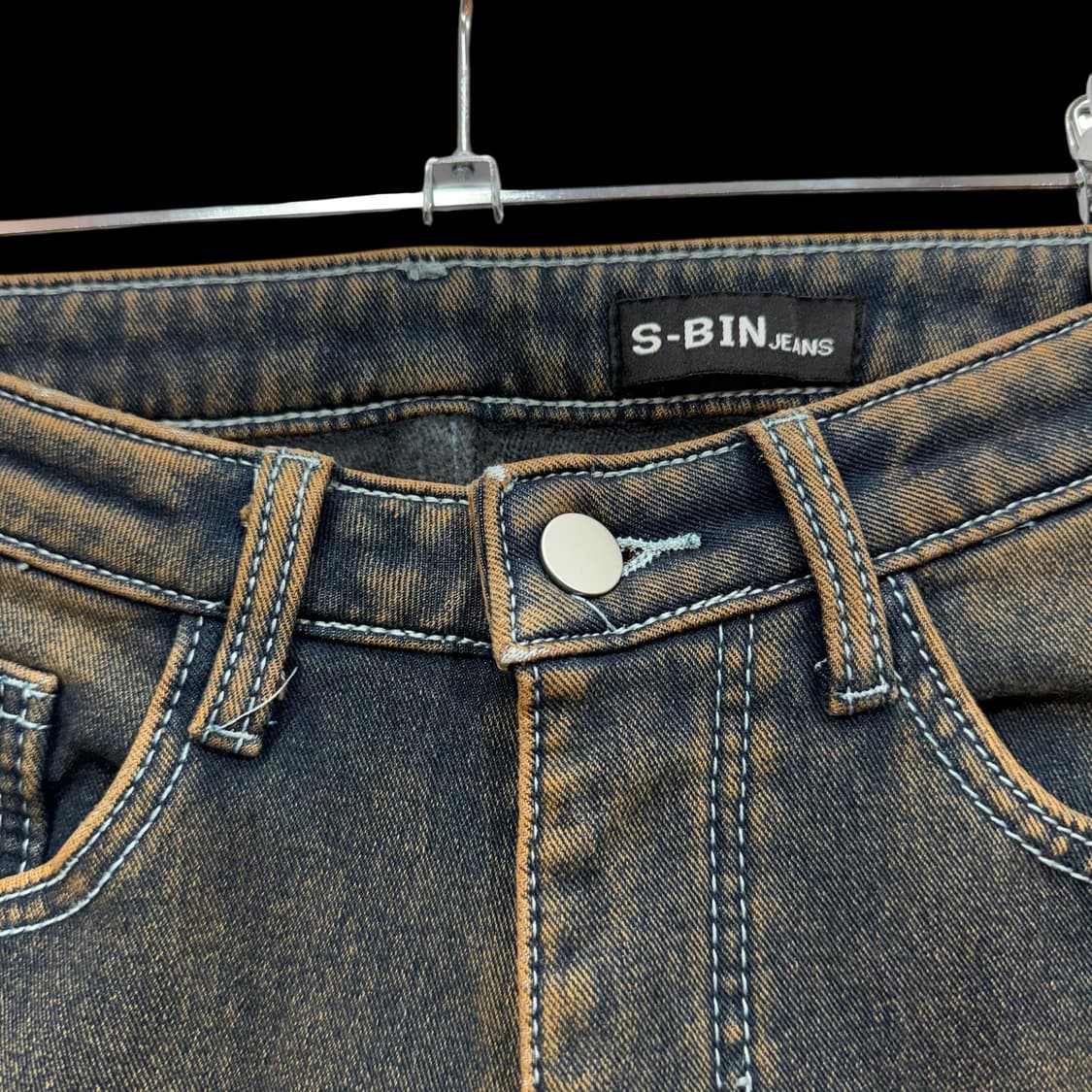 Vintage Brown Sand Washed Denim 상품이미지3