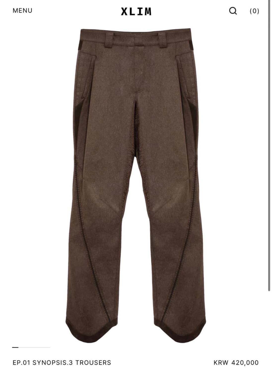 XLIM EP.01 SYNOPSIS.3 TROUSERS 상품이미지1