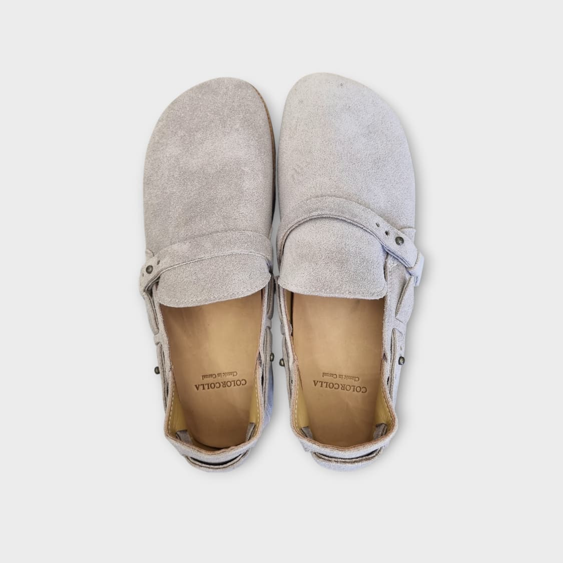 컬러콜라(COLORCOLLA) 리얼 스웨이드 스트랩 뮬 (260 사이즈) 상품이미지3