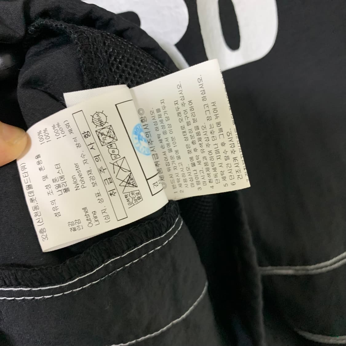 엄브로 스티치 반팔 아노락 블랙 남성 95 반집업 고프코어 상품이미지6