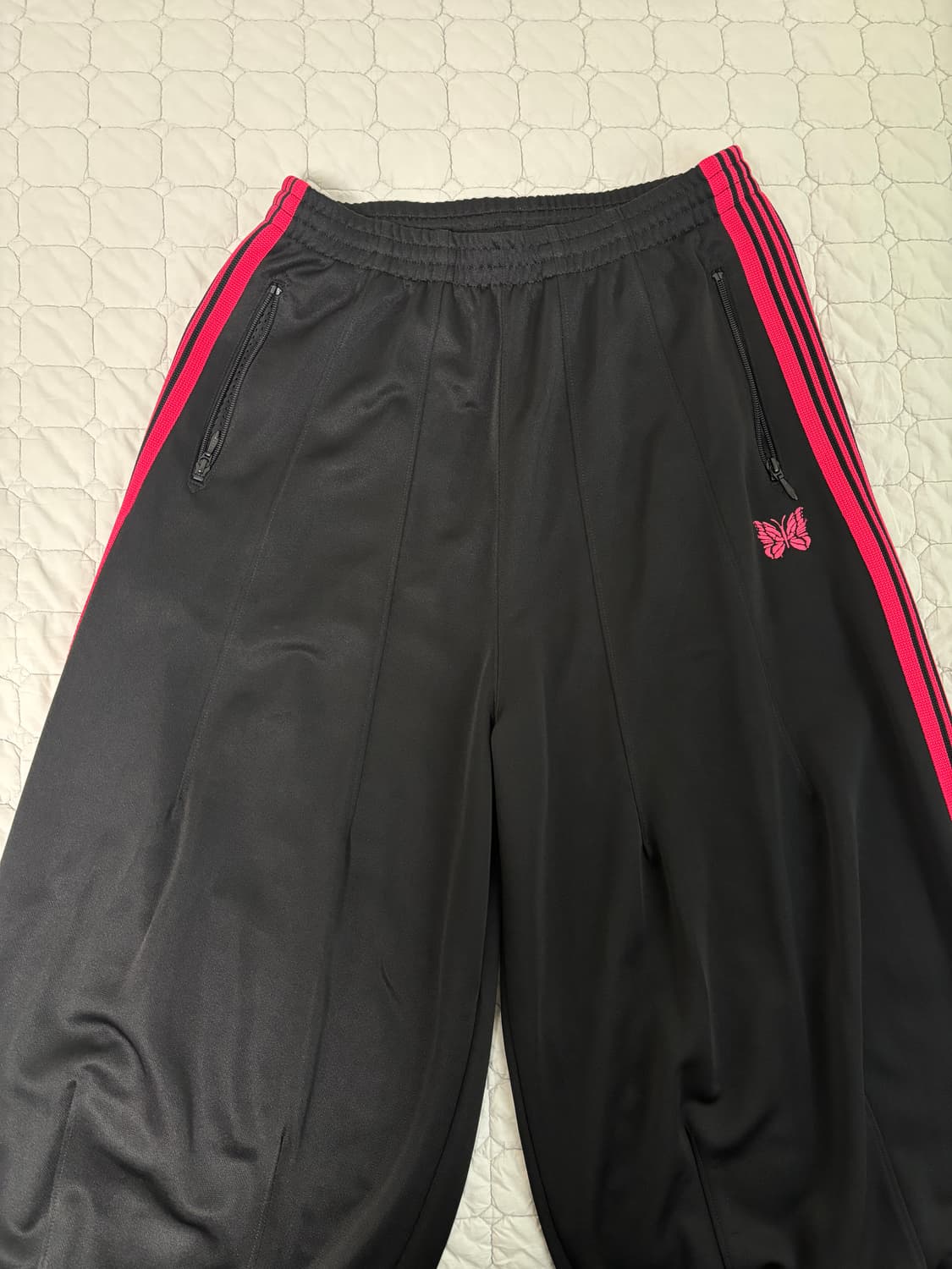 [S] 니들스 Needles JW 별주 H.D 트랙팬츠 블랙/핑크 상품이미지3