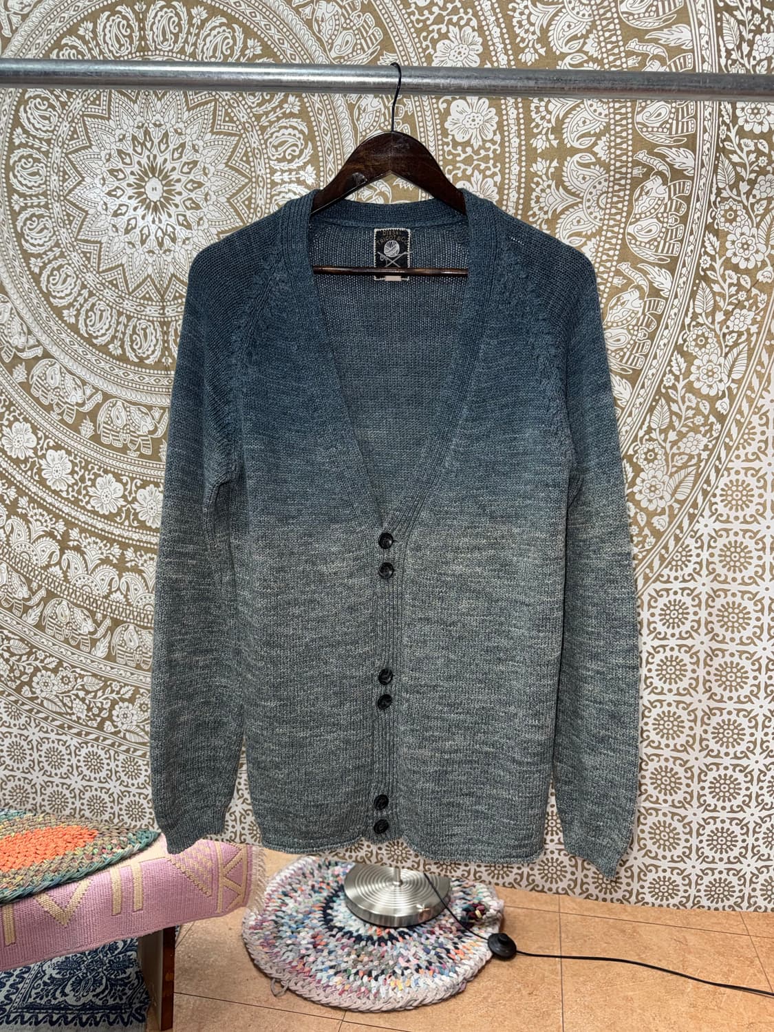 디젤 빈티지 그라데이션 니트가디건 상품이미지3