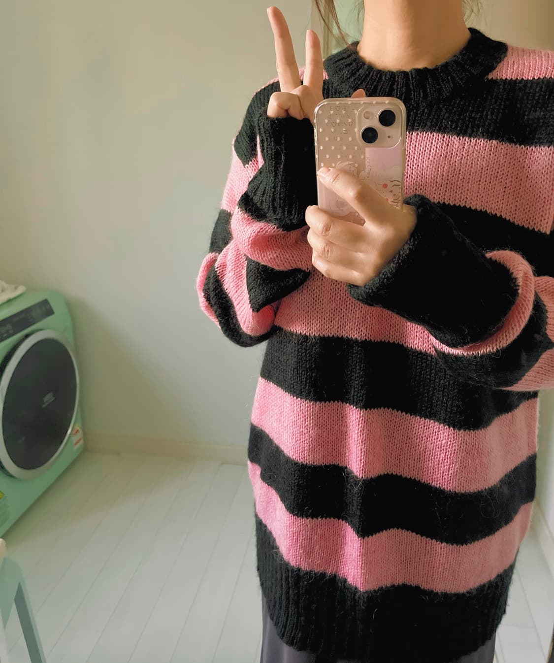 Hellcatpunk 오버핏 펑크모헤어니트 상품이미지3