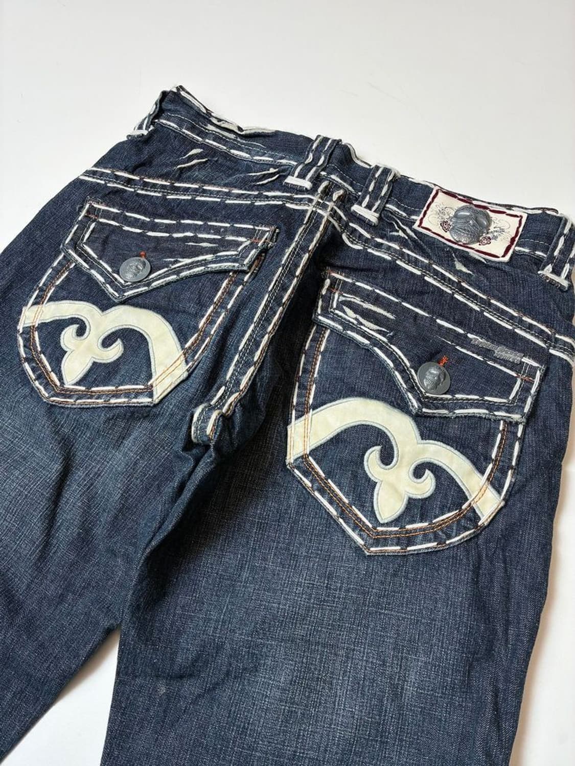 라구나비치00's Y2K 펑크 데드스탁 스티치 자수 데님팬츠 PN8831 상품이미지1