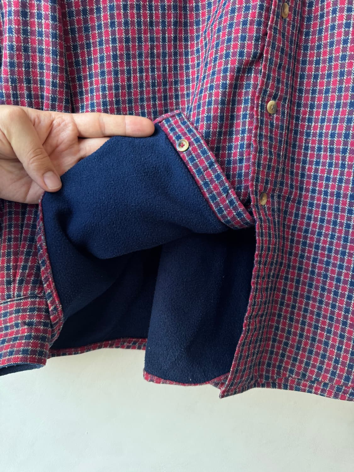 90s 엘엘빈 플리스 라인 셔츠 상품이미지7