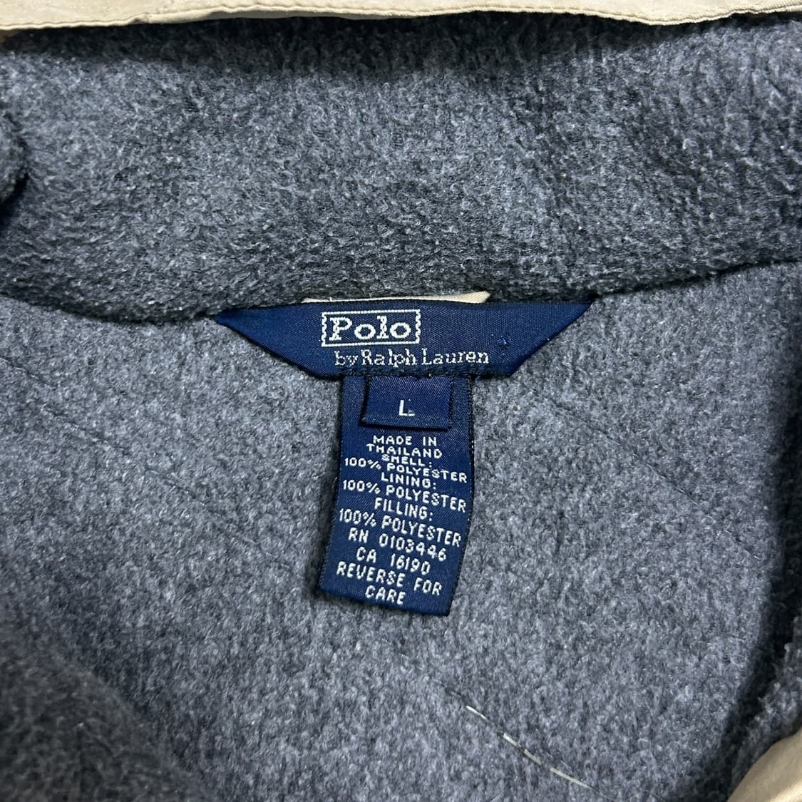 폴로 후리스안감 베이지 폴리쉘 자켓 상품이미지6