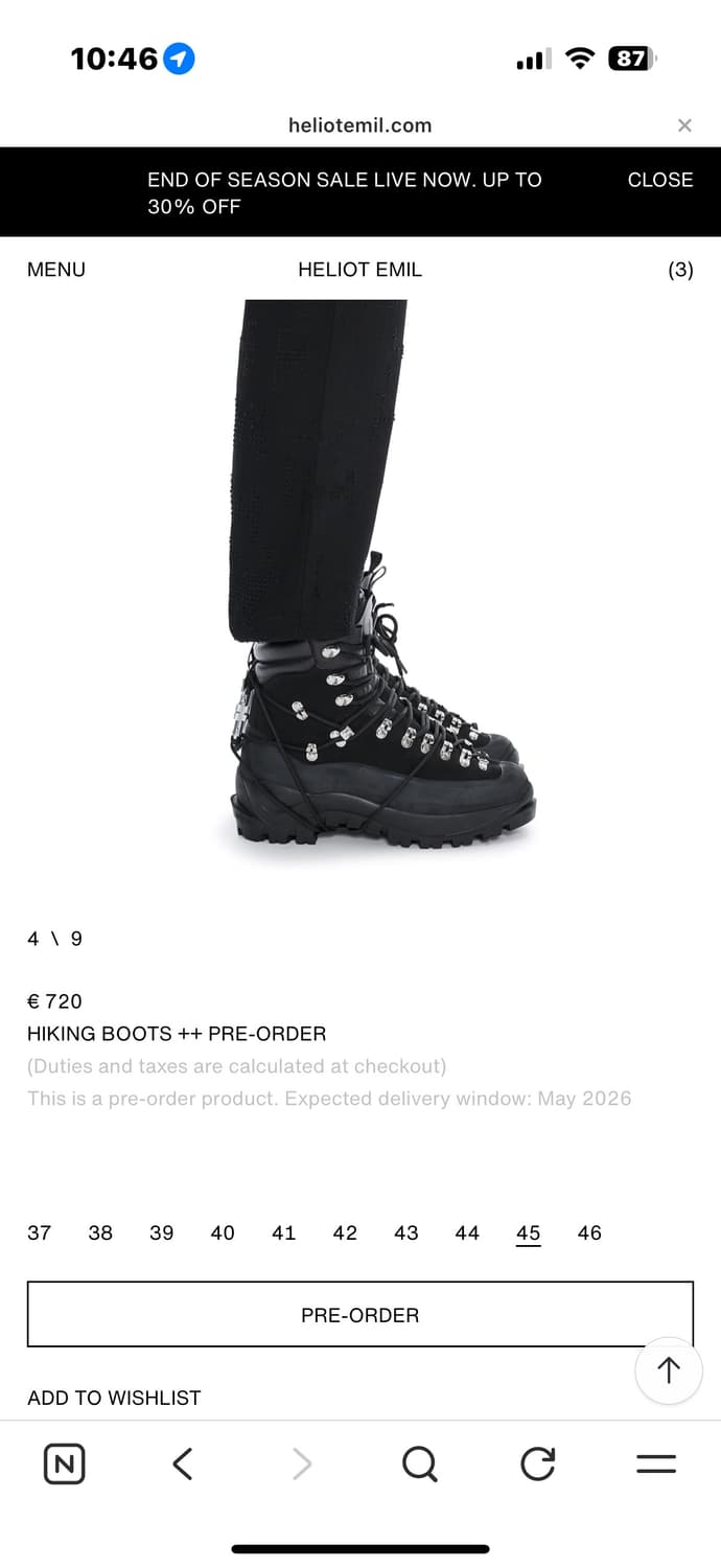 엘리엇에밀 부츠 구매합니다 상품이미지1