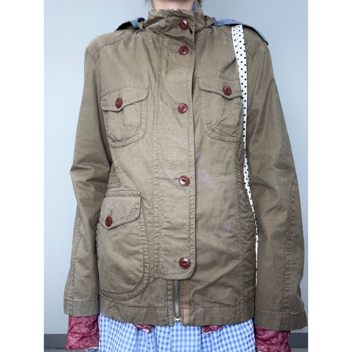 빈티지 워크웨어 유틸리티 y2k 하이넥 자켓 상품이미지1