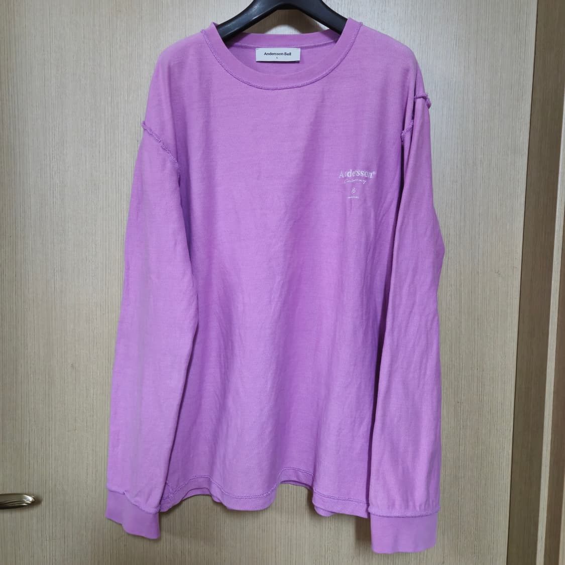 앤더슨벨 긴팔 티셔츠 라벤더 L 상품이미지2