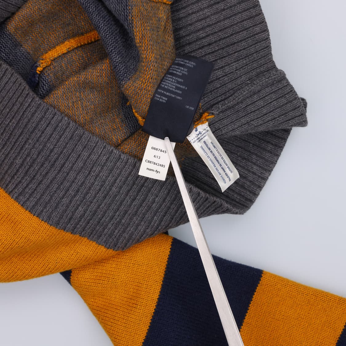 M 타미힐피거 스트라이프 헤비 니트 가디건 4197 상품이미지8