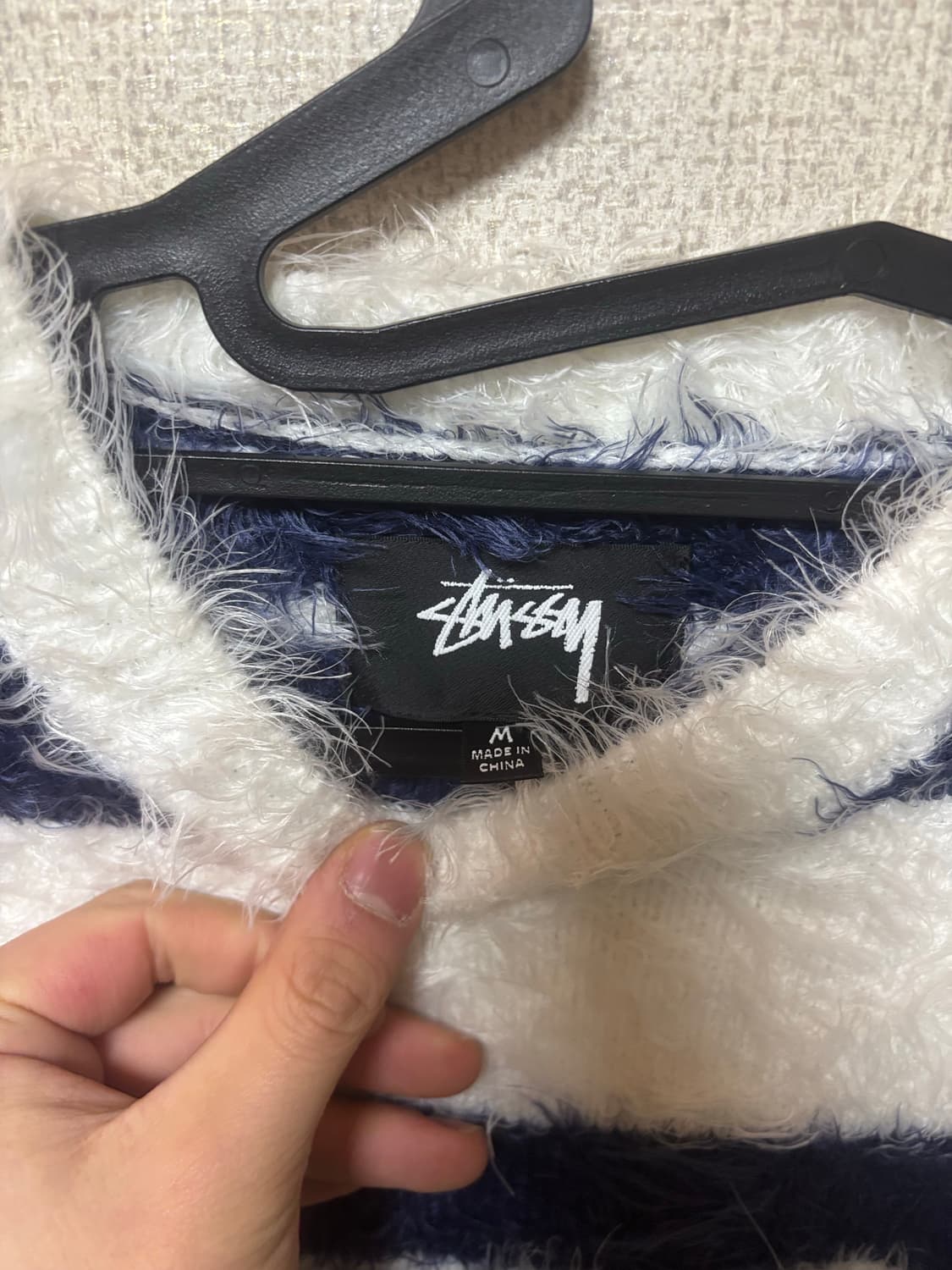 스투시 헤어리 스트라이프 스웨터 상품이미지4