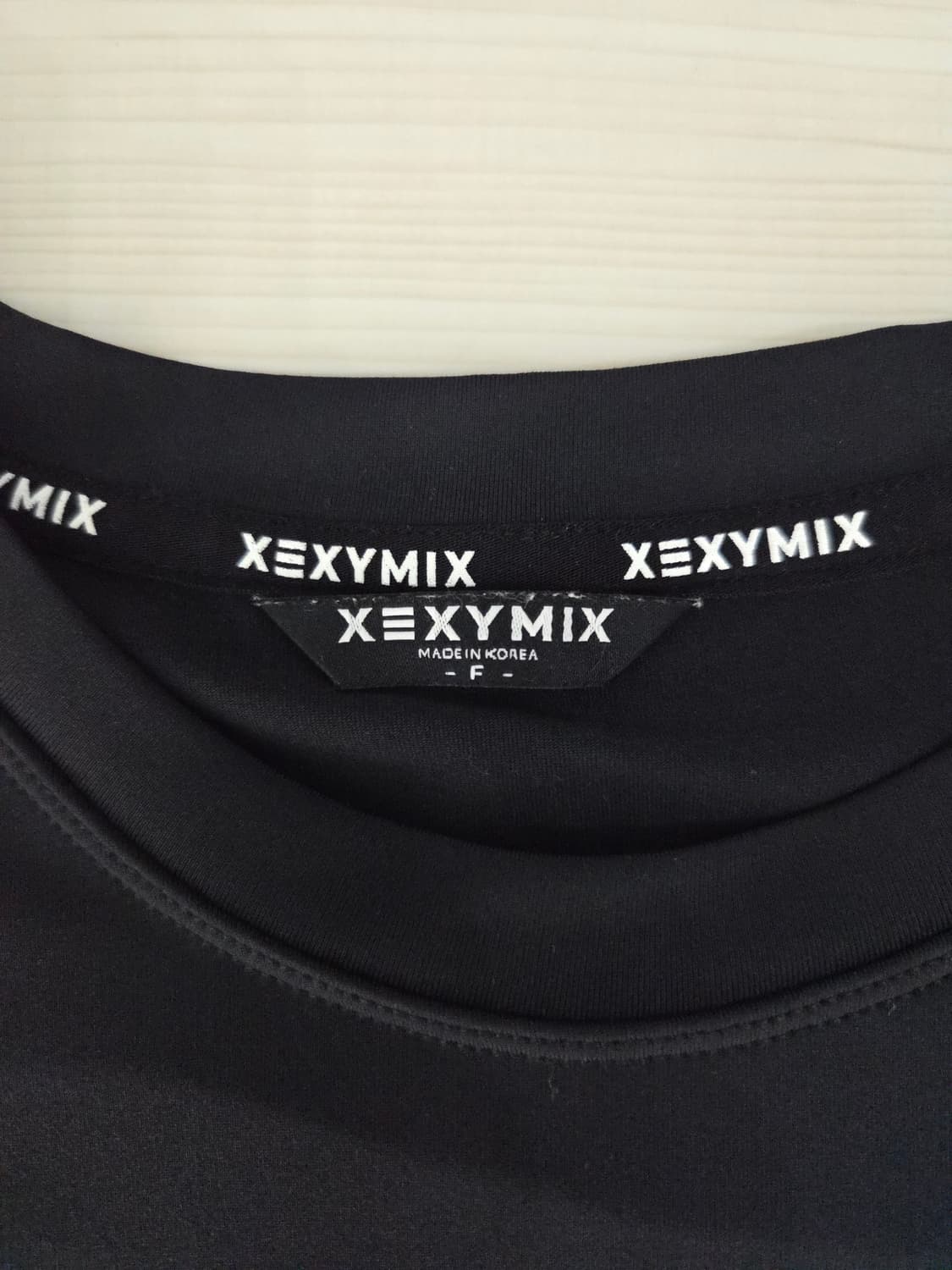 XEXYMIX 젝시믹스 언발란스 슬릿 오버핏 반팔 상품이미지7