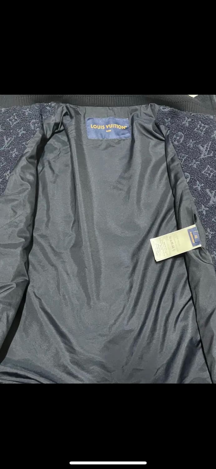 루이비통 모노그램 울 부클레 지퍼 블루종 52 상품이미지7