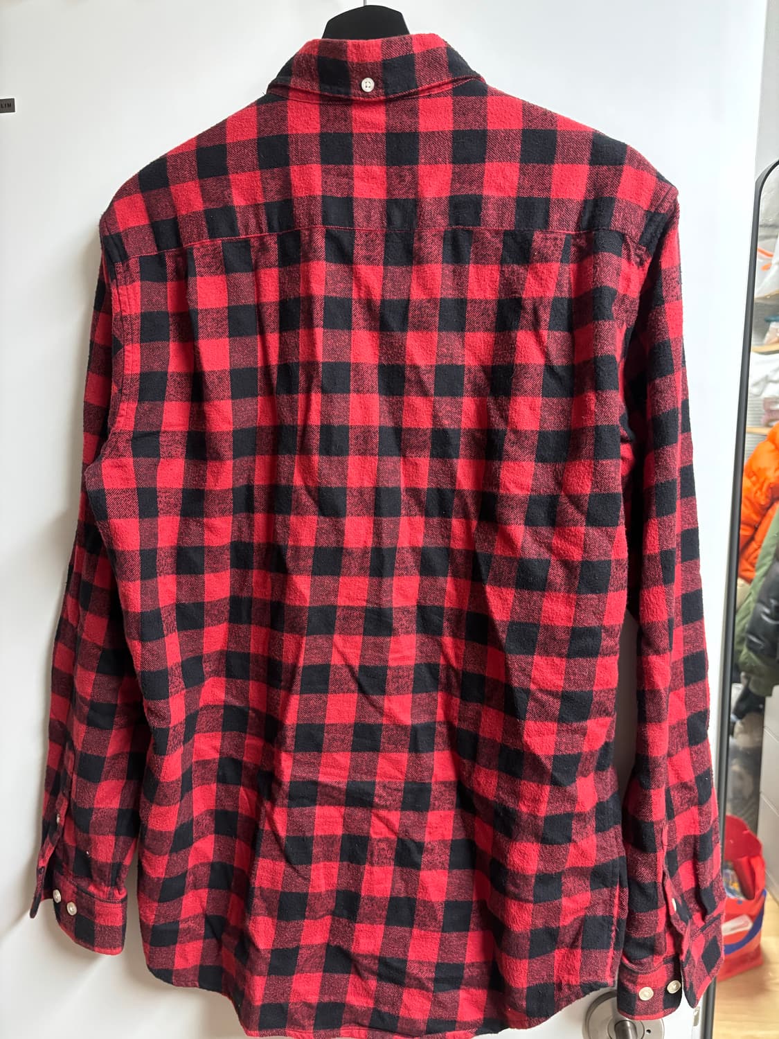 [M] 슈프림 스몰 버팔로 플란넬셔츠 레드 상품이미지2