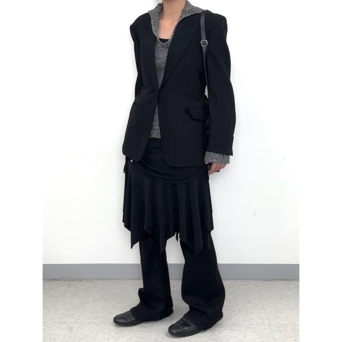 빈티지 블랙 울 블레이저 자켓 상품이미지3
