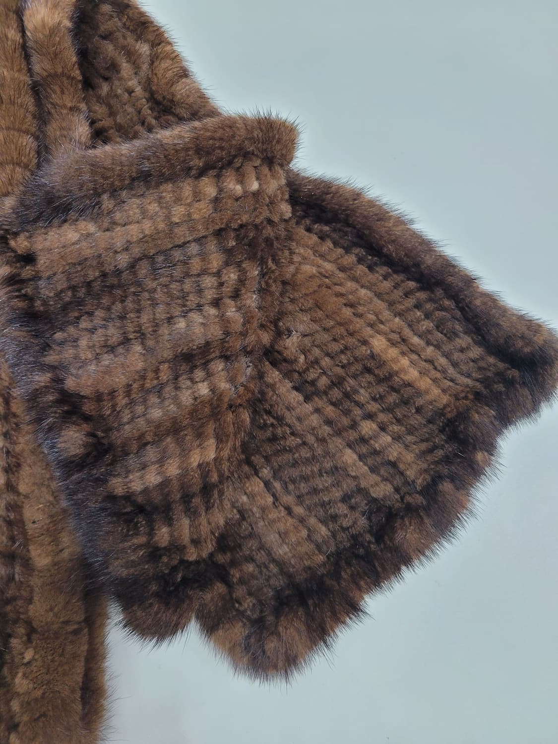 천연 밍크 머플러 / 총장 170 브라운
 상품이미지5