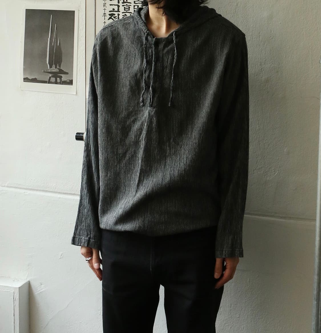 아르마니 익스체인지 그레이 후디  상품이미지2