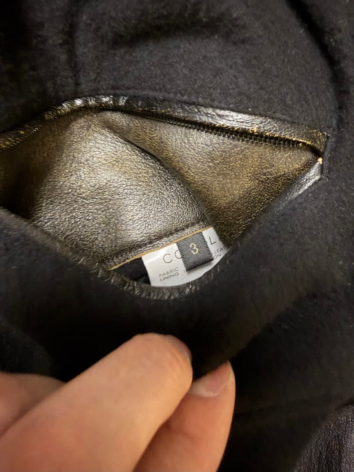 Comoli  24ss 코모리 레더 블루종 팝니다 상품이미지7