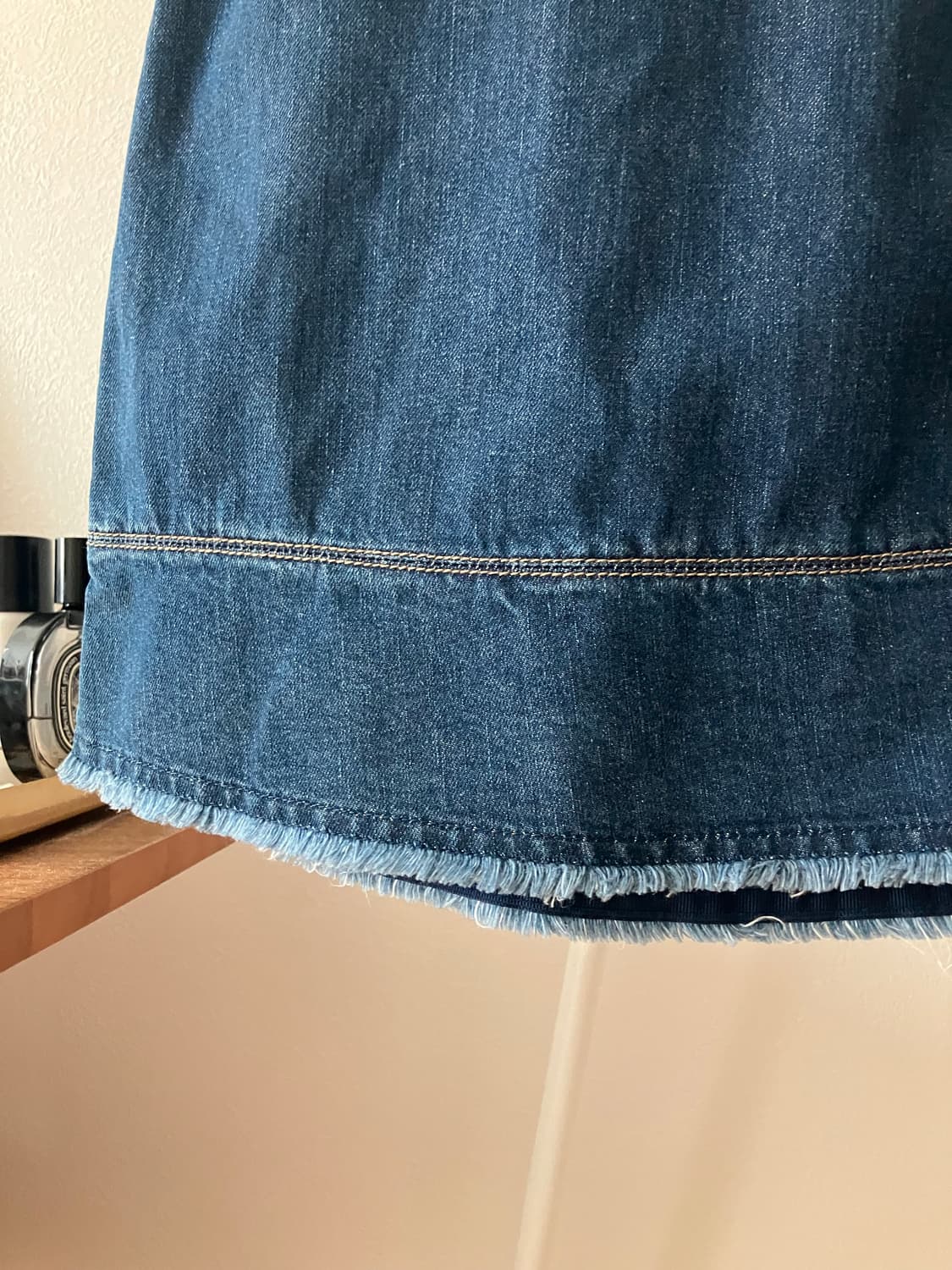 한섬 오즈세컨 자수장식 롱데님스커트 롱스커트 청치마 1사이즈 상품이미지6