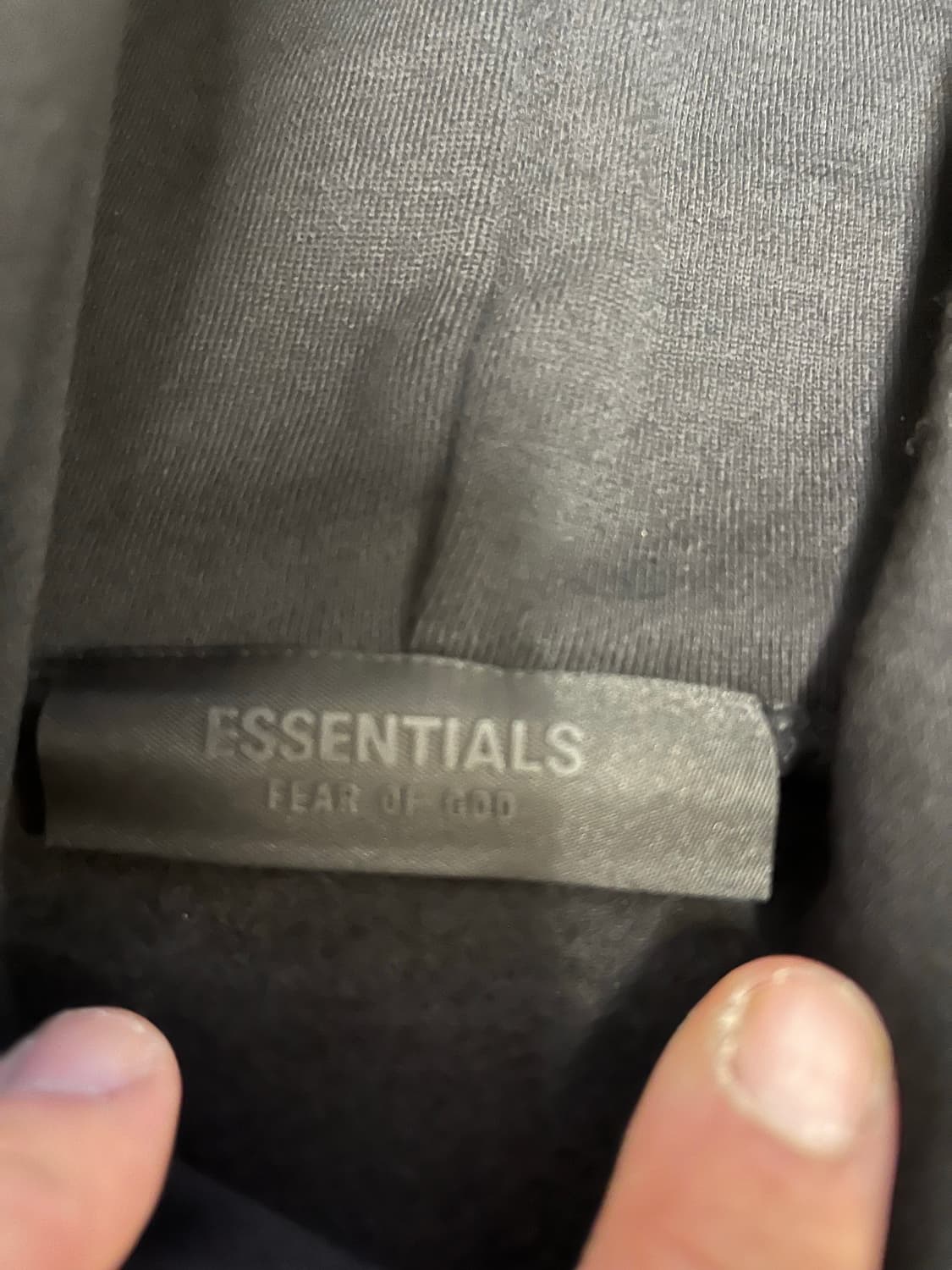 피어오브갓 에센셜 블랙 후드티 L 24FW 상품이미지3