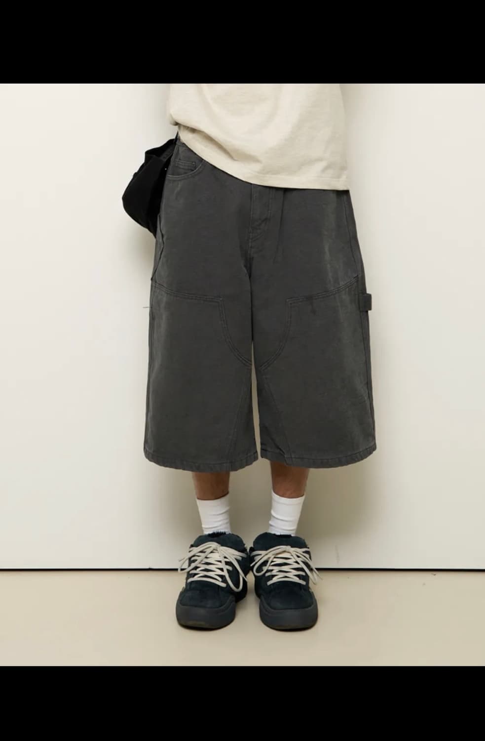 [2] 9999아카이브 더블니 버뮤다 팬츠 상품이미지2