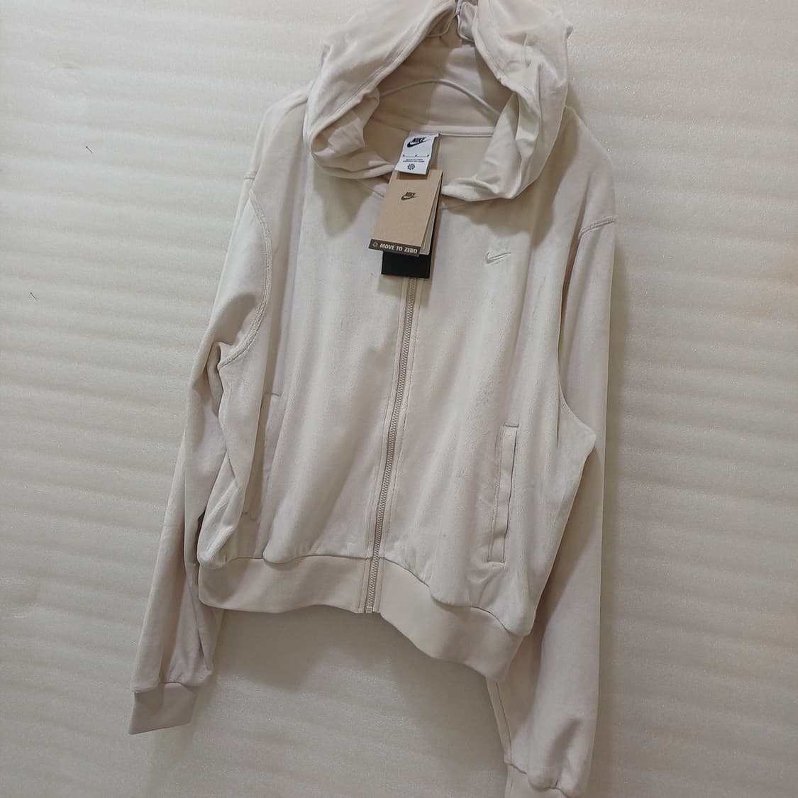 나이키 스포츠 운동 일상 벨벳 루즈핏 후드 집업 자켓 여성 M 사랑봉봉 상품이미지2