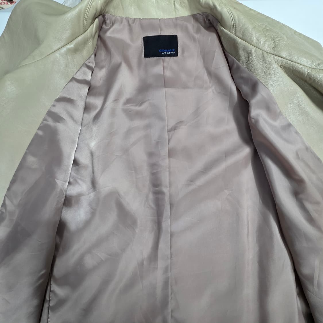 0713 코발트 바이 크리스한 천연 양가죽 롱자켓 77 상품이미지4