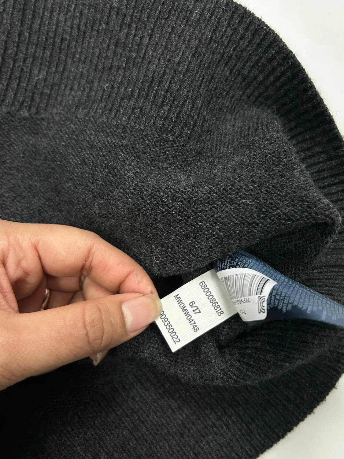 타미 힐피거 램스울 니트집업 L 상품이미지8