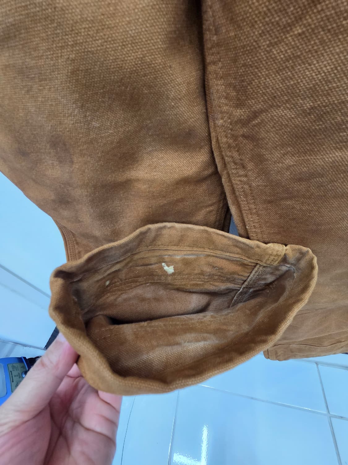 34 칼하트 더블니 브라운 오버롤 상품이미지6