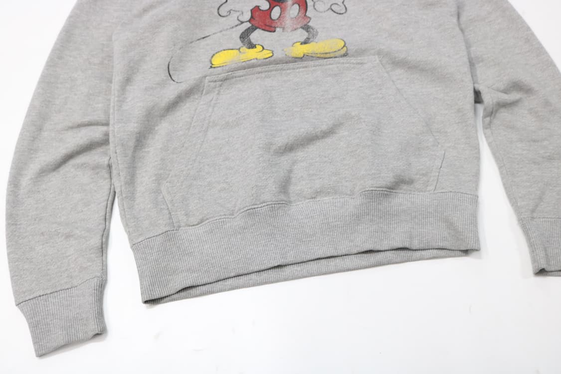 디즈니 빈티지 미키 마우스 크랙 그래픽 후드 티셔츠 상품이미지4